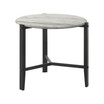 21.75" Asian Hardwood Round End Table