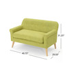 Mariah Mid Century Modern Loveseat