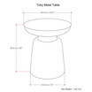 Leroi Metal Accent Table