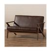 Wynona Faux Leather Loveseat