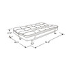 Nelson 74" Faux Leather Futon