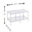 Ashe Glam Mirrored Cocktail Table