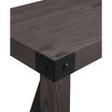 Farmhouse Metal-X Entry Table with Lower Shelf