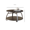 Coham 35" Round Laminate Top Cocktail Table