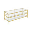 Royal Crest 3 Tier Glass Coffee Table