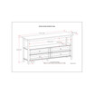 Warm Shaker Console Table