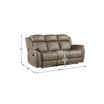 White Label Lola 84" Double reclining sofa