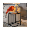 Carter Stained Acacia Wood Top with Matte Base Coffee Table