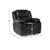 White Label Veloce 43" Glider Reclining Chair