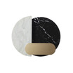 Arcklid Faux Marble End Table with Storage