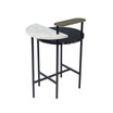 Arcklid Faux Marble End Table with Storage