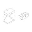 Stelline 1-Shelf End Table