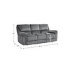 White Label Andes 89" Double Reclining Sofa
