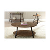 Denise 48" Demilune Wood and Metal Sofa Table