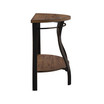 Denise 48" Demilune Wood and Metal Sofa Table