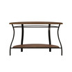 Denise 48" Demilune Wood and Metal Sofa Table