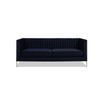 Sandy Wilson Home Riviera 84" Channel Tufted Modern Tuxedo Sofa