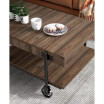 Luther 2 Piece Steel Industrial Coffee End Table Set
