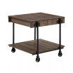 Luther 2 Piece Steel Industrial Coffee End Table Set