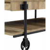 Luther 2 Piece Steel Industrial Coffee End Table Set
