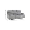 White Label Cruz Power 84" Double Reclining Sofa with Power Headrests and USB Port
