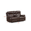 Wallace 73" Faux Leather Manual Recliner Loveseat