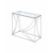 Malibu Rectangular Sofa Table with Swoop Accents