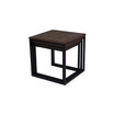 Arcadia Acacia Wood 24" Square Nesting End Tables