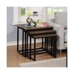 Arcadia Acacia Wood 24" Square Nesting End Tables