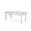 Solanna Mirror Finished Faux Wood Coffee Table