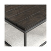 Tekoa 48" Square Wood and Iron Coffee Table