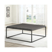 Tekoa 48" Square Wood and Iron Coffee Table