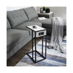 Clement Marble Veneer End C-Table with USB Charging Ports and Outlets