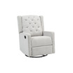 40" Polyester Ava Swivel Glider Recliner