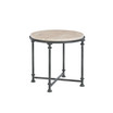 Galesbury Round Metal End Table