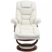 Faringdon Leather Euro Chair & Ottoman