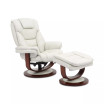 Faringdon Leather Euro Chair & Ottoman