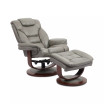 Faringdon Leather Euro Chair & Ottoman