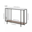 Vireo Accent Table with Shelf, 42" x 12"
