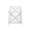 Oxford Chrome Coffee Table with Shelf