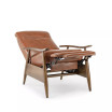 Solaris Wood Arm Push Back Recliner