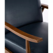 Solaris Wood Arm Push Back Recliner