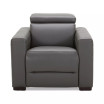 Nevio 39" Leather Power Recliner with Rachet Headrest