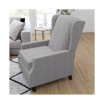 Mauro Contemporary Pushback Recliner With Accent Nail Trim-Wingback Manual Recliner
