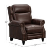 Polly Leather Pushback Recliner