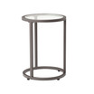 Modern Camber Collection Nesting Tables - Peter/Clear Glass