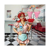 Retro Rosie Diner Dame Serving Table Statue