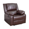 Recliner With Bustle Back And Padded Arms