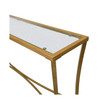 Christopher Glass Top Console Table