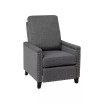 Renza Transitional Pushback Recliner With Pillow Style Back And Accent Nail Trim - Manual Recliner